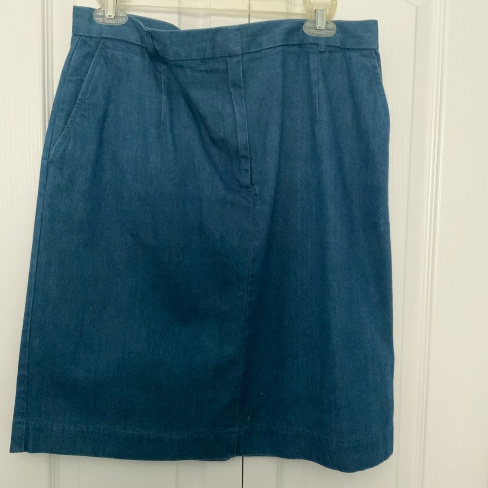 NWT Talbots A-Line denim Skirt